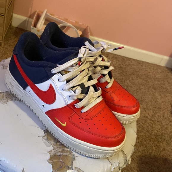 Nike Air Force 1s red, white and blue - Picture 5 of 5
